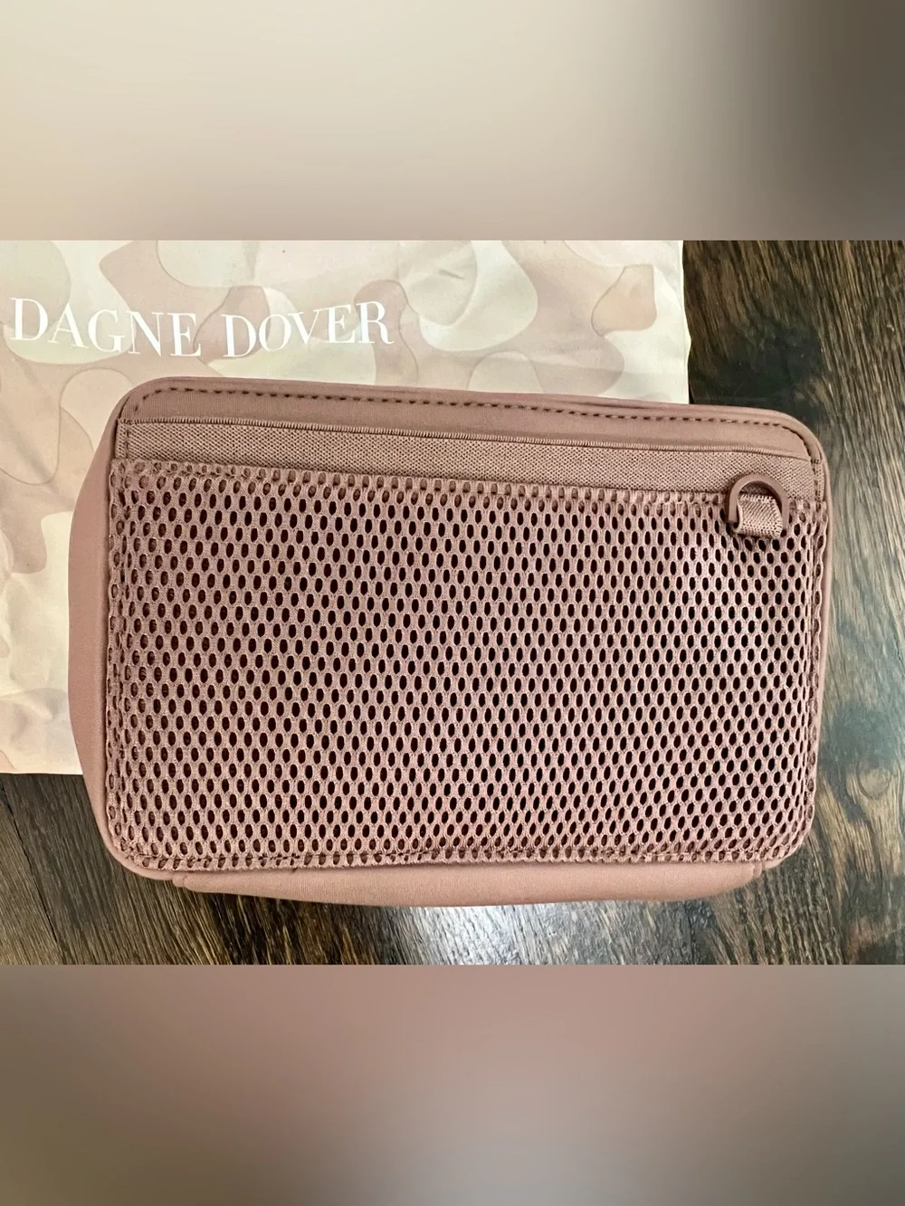 Dagne Dover Arlo Tech Pouch Large Dune Neoprene Organizer Dust Bag